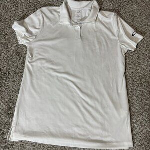 Oakley Golf Polo Shirt Women's L White Hydrolix Performance Short Sleeve Top